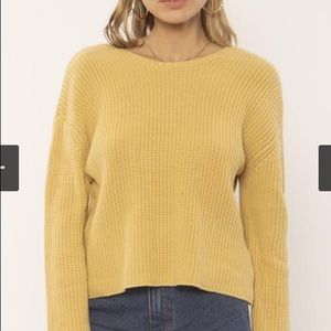 AMUSE Society Yellow Sweater